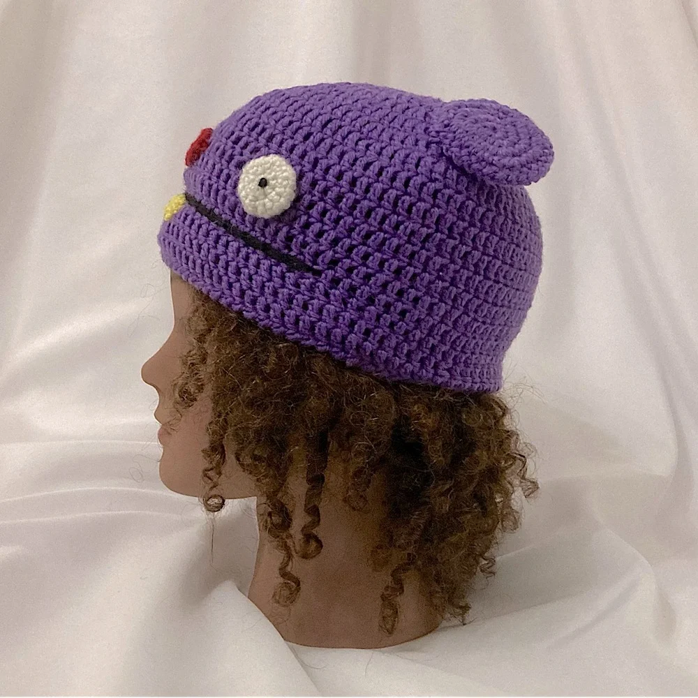 ⭐️ 2010 Purple Knit Ugly Doll Hat Beanie 💗